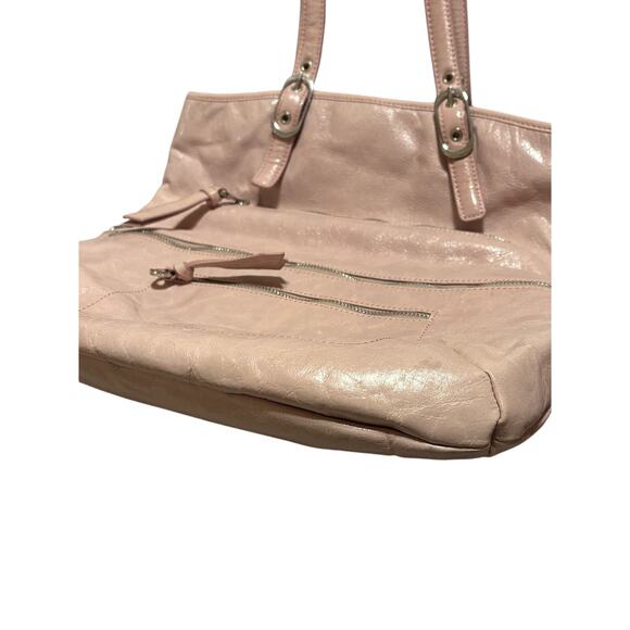Christopher Kon Atelier Soft Pink Oversized Leather Tote Crossbody Handbag EUC - Picture 5 of 7